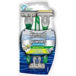 Wilkinson Sword Quattro Titanium Disposable Razors 3 Pack
